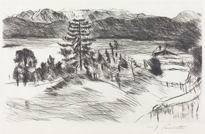 Grande paesaggio del Walchensee da Lovis Corinth