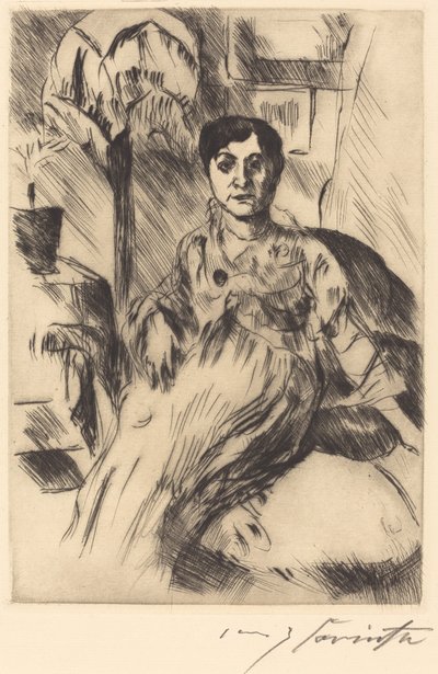 Interno con donna da Lovis Corinth