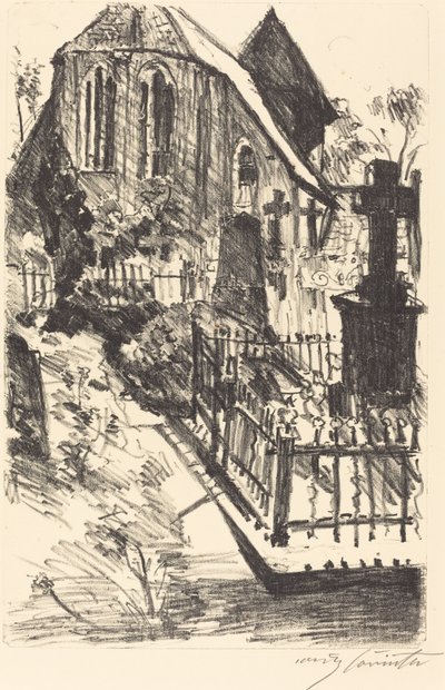 Cimitero (1916) da Lovis Corinth