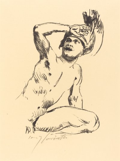 Guerriero Inginocchiato I da Lovis Corinth