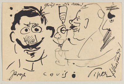 Lovis Corinth a Carl Strathmann: Cartolina, timbro postale 10 giugno 1903 da Lovis Corinth