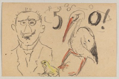 Lovis Corinth a Carl Strathmann: Cartolina, timbro postale 11 settembre 1916 da Lovis Corinth
