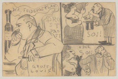 Lovis Corinth a Carl Strathmann: Cartolina, timbro postale 12 dicembre 1898 da Lovis Corinth