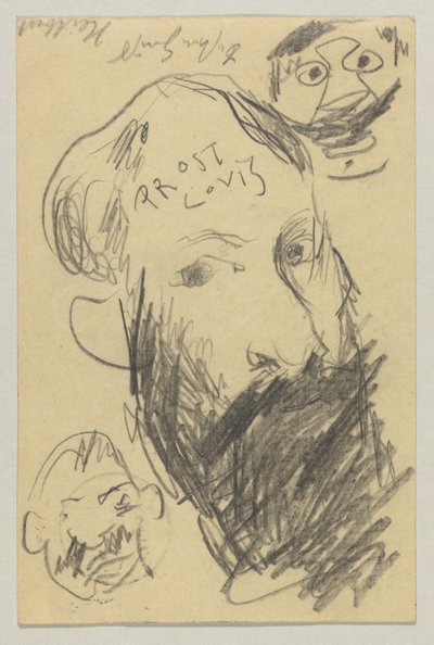 Lovis Corinth a Carl Strathmann: Cartolina, timbro postale 12 dicembre 1902 da Lovis Corinth