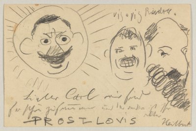 Lovis Corinth a Carl Strathmann: Cartolina, timbro postale 12 dicembre 1902 da Lovis Corinth
