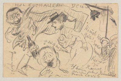 Lovis Corinth a Carl Strathmann: Cartolina, timbro postale 20 settembre 1901 da Lovis Corinth