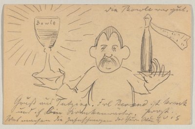 Lovis Corinth a Carl Strathmann: Cartolina, timbro postale 22 settembre 1902 da Lovis Corinth