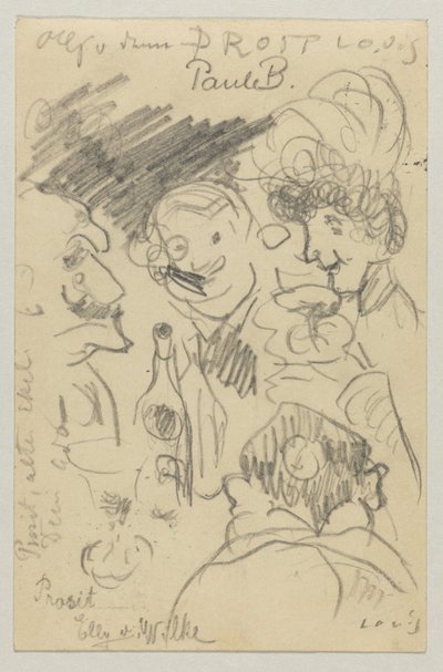 Lovis Corinth a Carl Strathmann: Cartolina, timbro postale 23 settembre 1905 da Lovis Corinth