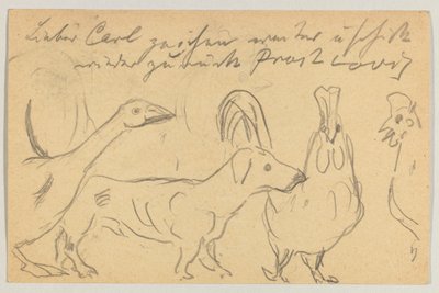 Lovis Corinth a Carl Strathmann: Cartolina, timbro postale 26 agosto 1905 da Lovis Corinth