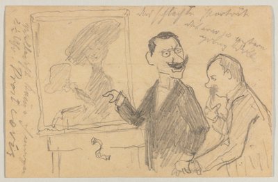 Lovis Corinth a Carl Strathmann: Cartolina, timbro postale 27 maggio 1901 da Lovis Corinth