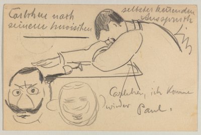 Lovis Corinth a Carl Strathmann: Cartolina, timbro postale 8 gennaio 1903 da Lovis Corinth
