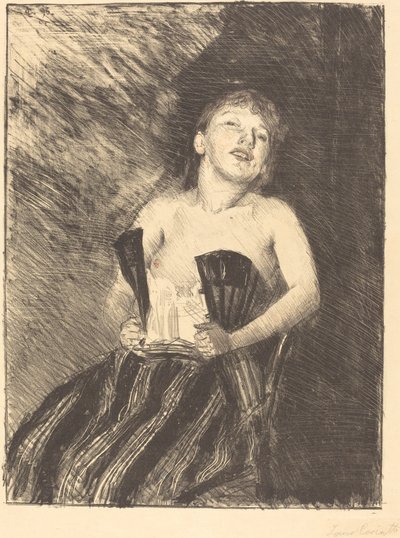 Ragazza in un corsetto da Lovis Corinth