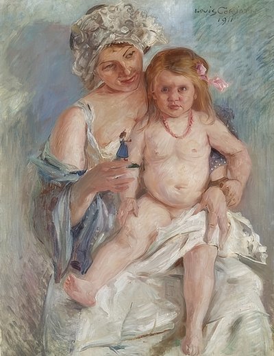 Madre e bambino (Charlotte Corinth e Wilhelmine) da Lovis Corinth