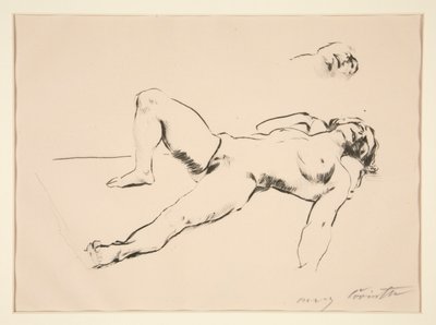 Nudo reclinato da Lovis Corinth