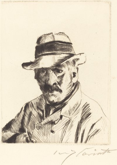 Autoritratto con cappello di paglia da Lovis Corinth