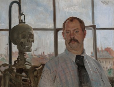 Autoritratto con scheletro da Lovis Corinth