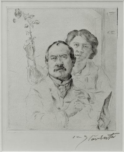 Autoritratto con la moglie Charlotte Berend-Corinth da Lovis Corinth