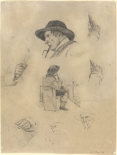 Foglio di schizzi da Lovis Corinth