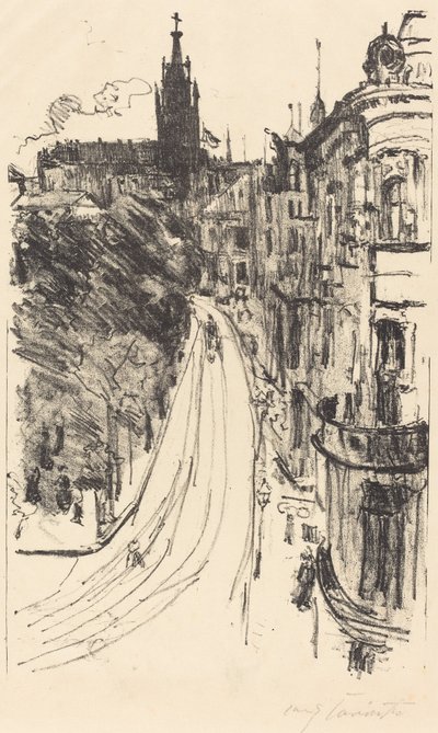 Strasse in Königsberg, 1918 da Lovis Corinth