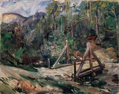 Paesaggio tirolese con ponte da Lovis Corinth