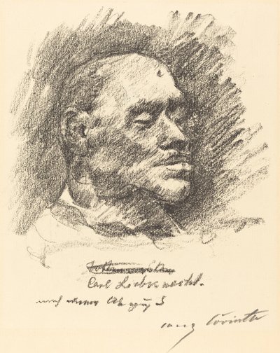 Maschera mortuaria di Liebknecht da Lovis Corinth