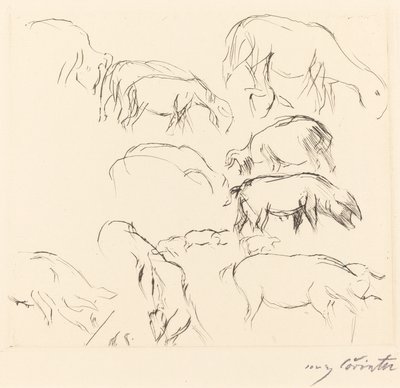 Studi di animali, 1917 da Lovis Corinth