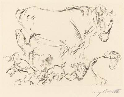 Verschiedene Tierstudien, 1917 da Lovis Corinth