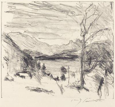 Walchensee nella Nebbia da Lovis Corinth