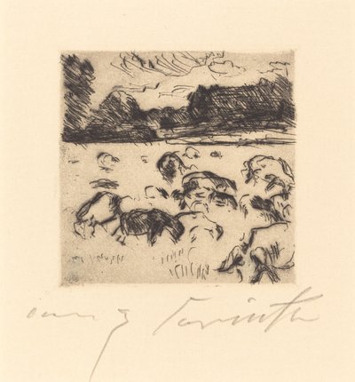 Pecore al Pascolo da Lovis Corinth