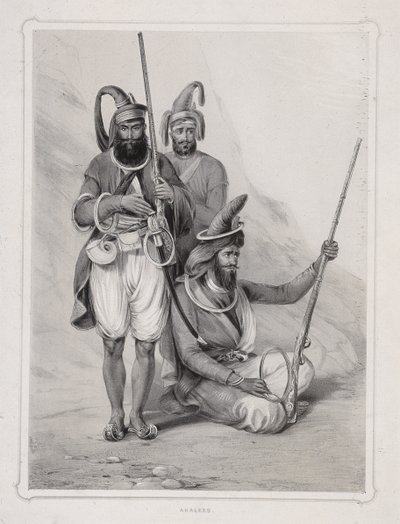 Akalees, guerrieri indiani, 1844 da Lowes Dickinson
