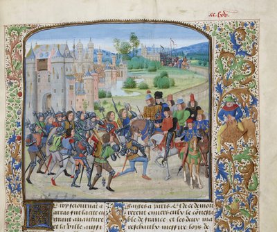 Ritorno di Carlo VI a Parigi, ca 1470-1475 da Loyset Liedet