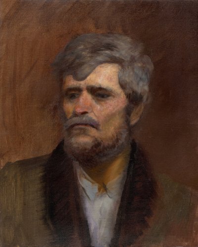 Studio della testa di un uomo da Laszlo Mednyanszky