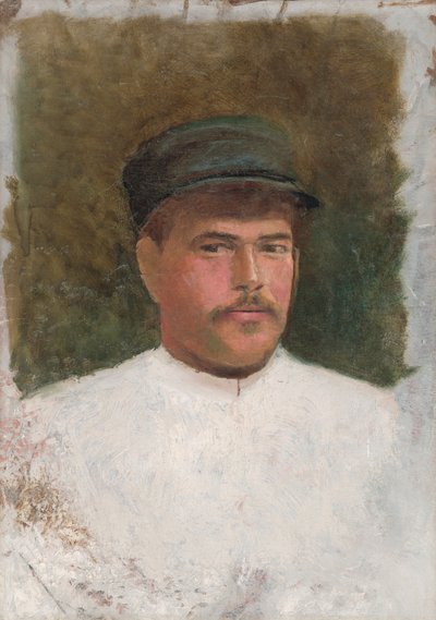 Studio di un uomo con cappello di pelliccia da Laszlo Mednyanszky