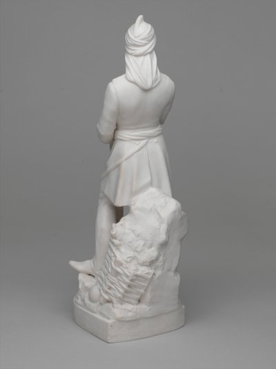 Statuetta in porcellana di Parian del Tenente (poi Maggiore) William Hodson da Ltd Mintons
