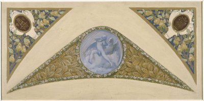 Bozzetto per la scala delle Feste al Municipio di Parigi: Acquario, tra il 1888 e il 1898 da Luc Oliver Merson