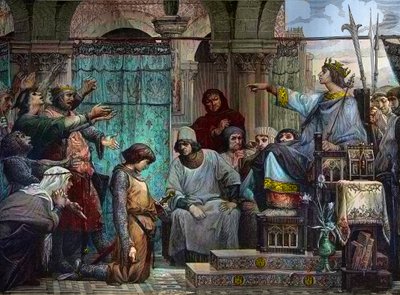 San Luigi condanna Enguerrand IV de Coucy (1220-1310) da Luc Oliver Merson