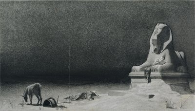 Il riposo durante la fuga in Egitto (recto) da Luc Olivier Merson
