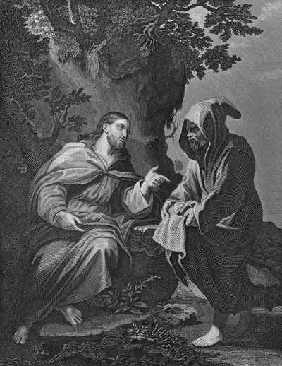 Cristo tentato, Luca, cap. 4, versetti 3-13 da Luca (after) Giordano