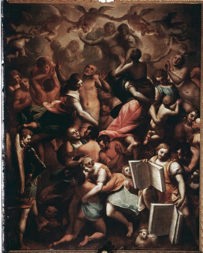 Giudizio Universale, i Beati da Luca Cambiaso