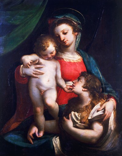 Madonna e Bambino con Maria Maddalena da Luca Cambiaso