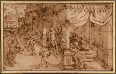 La morte di Cleopatra da Luca Cambiaso