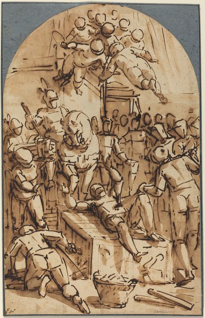 Il Martirio di San Lorenzo da Luca Cambiaso