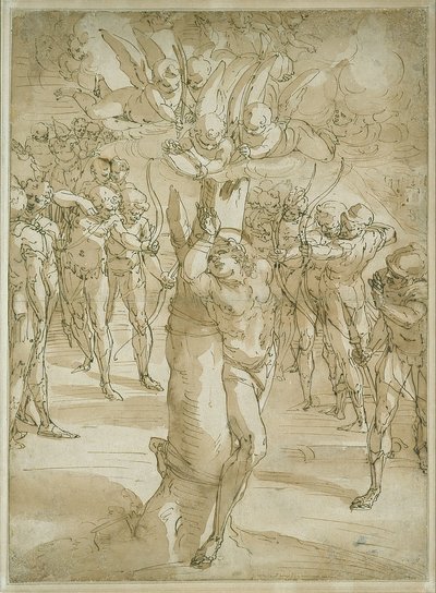 Il martirio di San Sebastiano da Luca Cambiaso