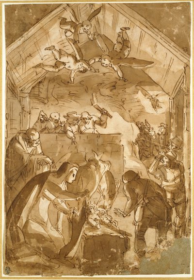 La Natività, metà XVI secolo da Luca Cambiaso