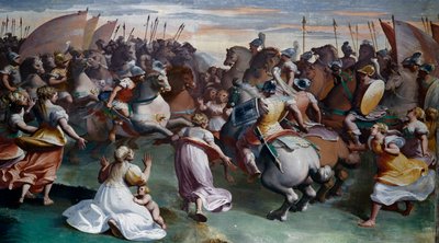 Il ratto delle Sabine, di Luca Cambiaso, Villa Imperiale, Genova da Luca Cambiaso