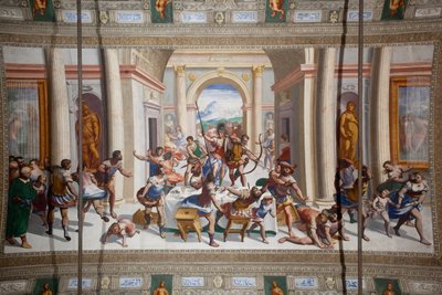 La storia di Ulisse (il ritorno), soffitto del Salone Cambiaso da Luca Cambiaso