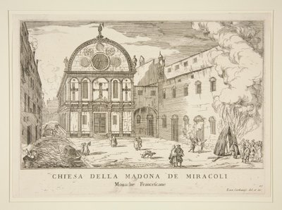 Chiesa della Madonna dei Miracoli, da da Luca Carlevarijs