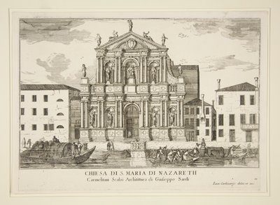 Chiesa di Santa Maria di Nazareth da da Luca Carlevarijs