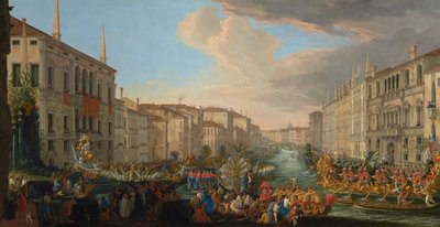 Regata sul Canal Grande in onore di Federico IV, re di Danimarca da Luca Carlevarijs