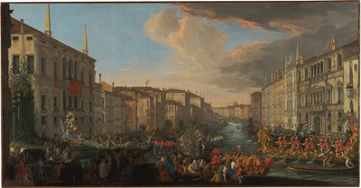 Regata sul Canal Grande in onore di Federico IV di Danimarca da Luca Carlevarijs